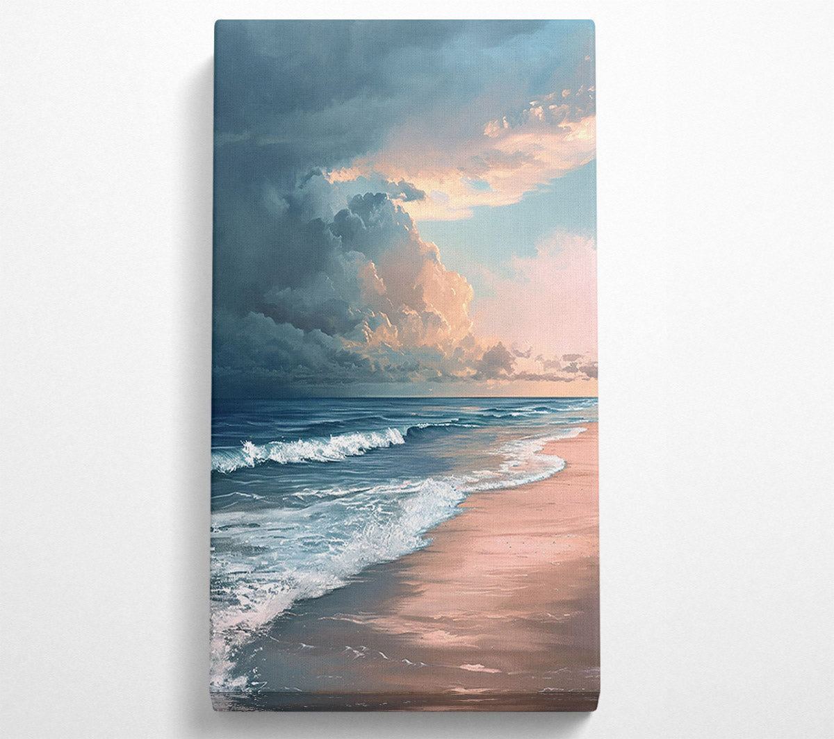 Storm On The Shore Canvas Wall Art