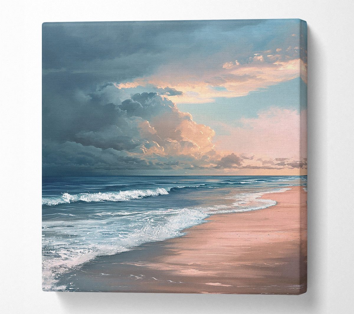 Storm On The Shore Canvas Wall Art