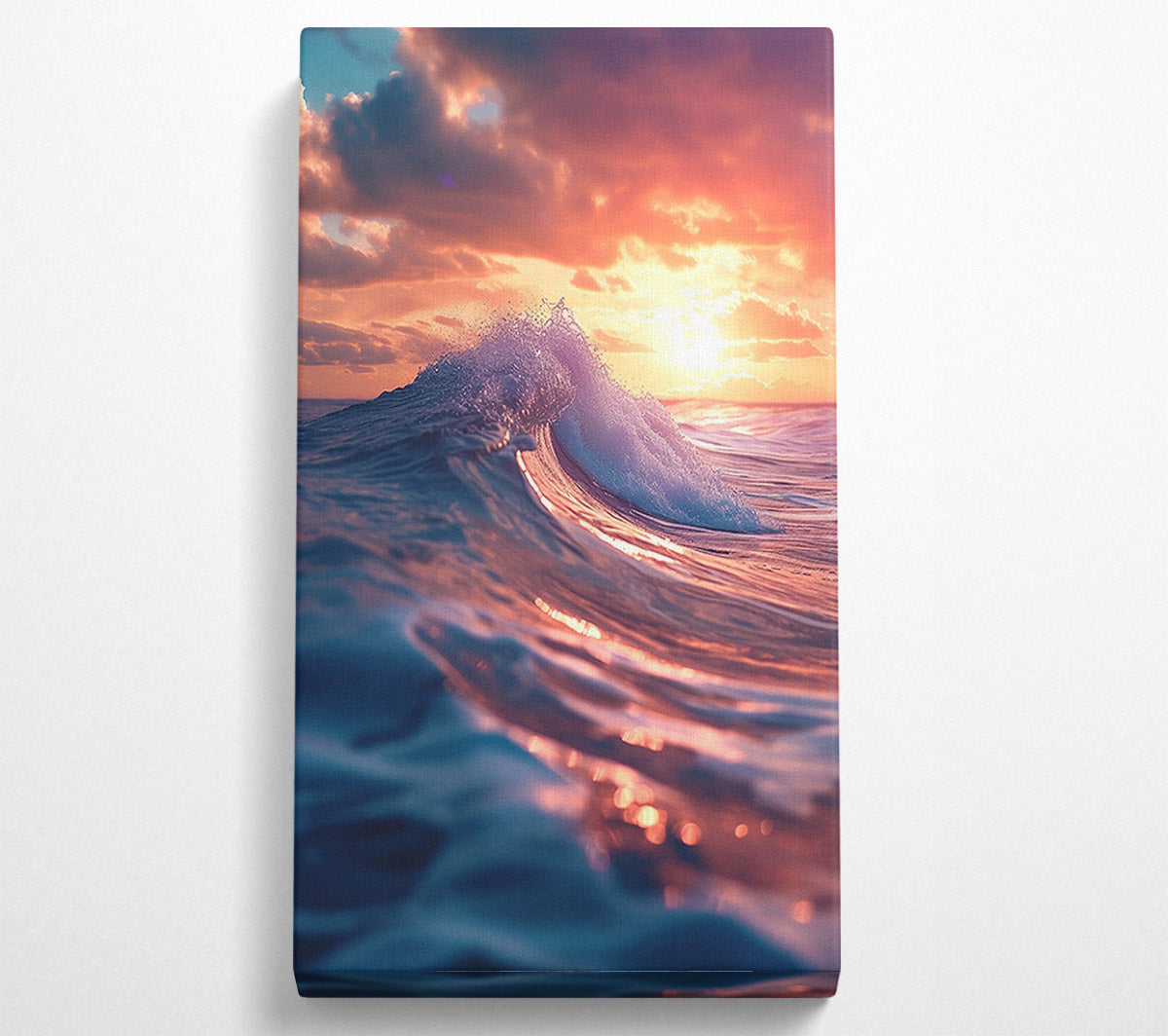 Sun Kissed Waves Canvas Wall Art