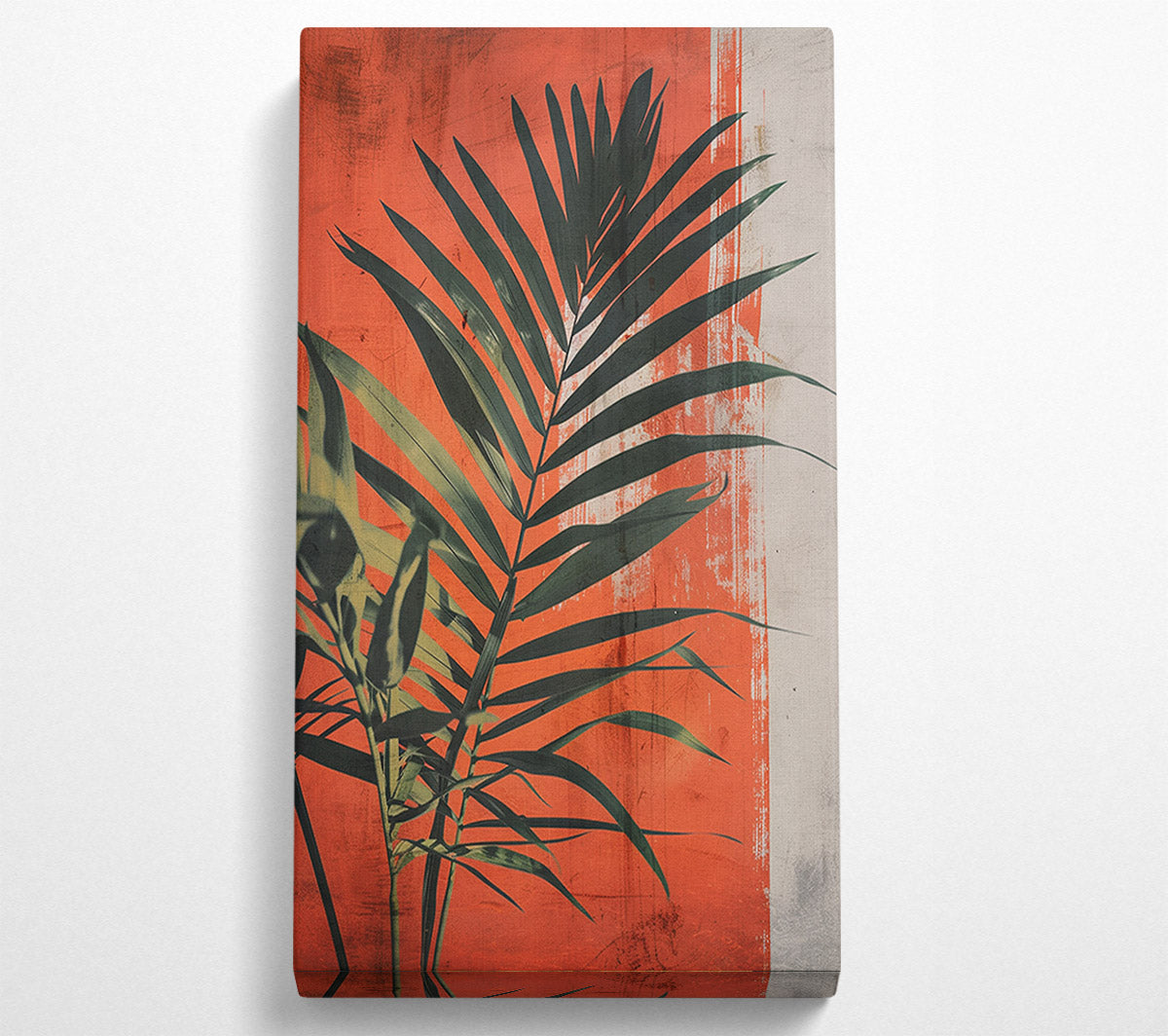 Sunshine Plant On Red Canvas Wall Art