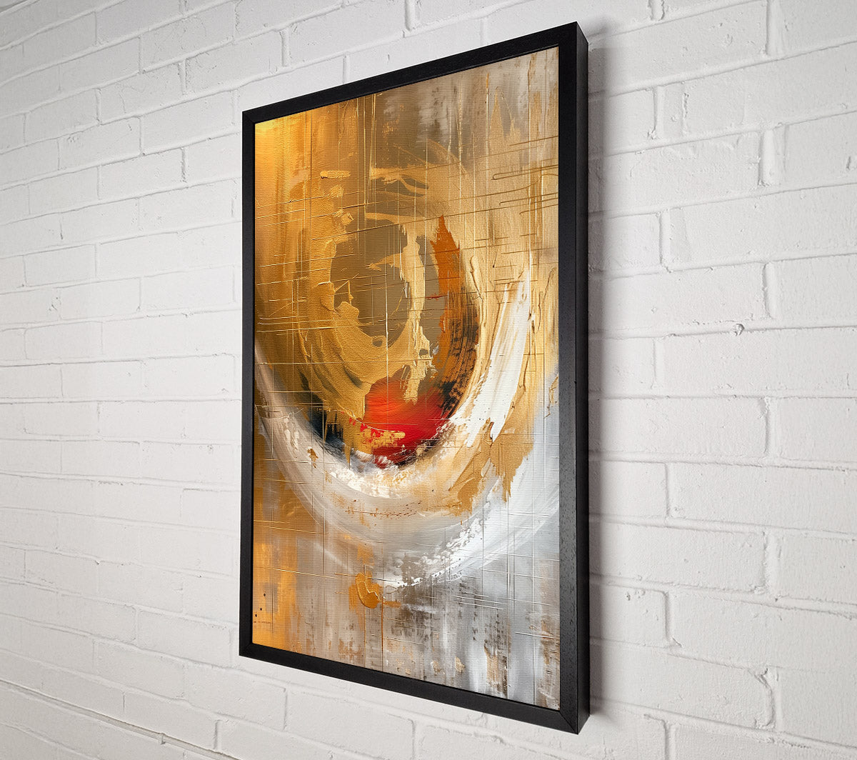 Swirls Of Biege Canvas Wall Art