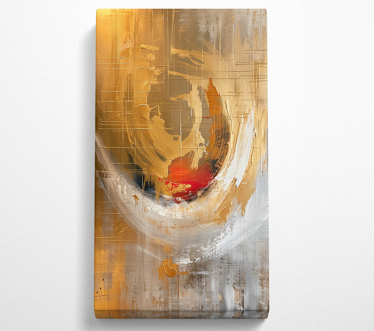 Swirls Of Biege Canvas Wall Art