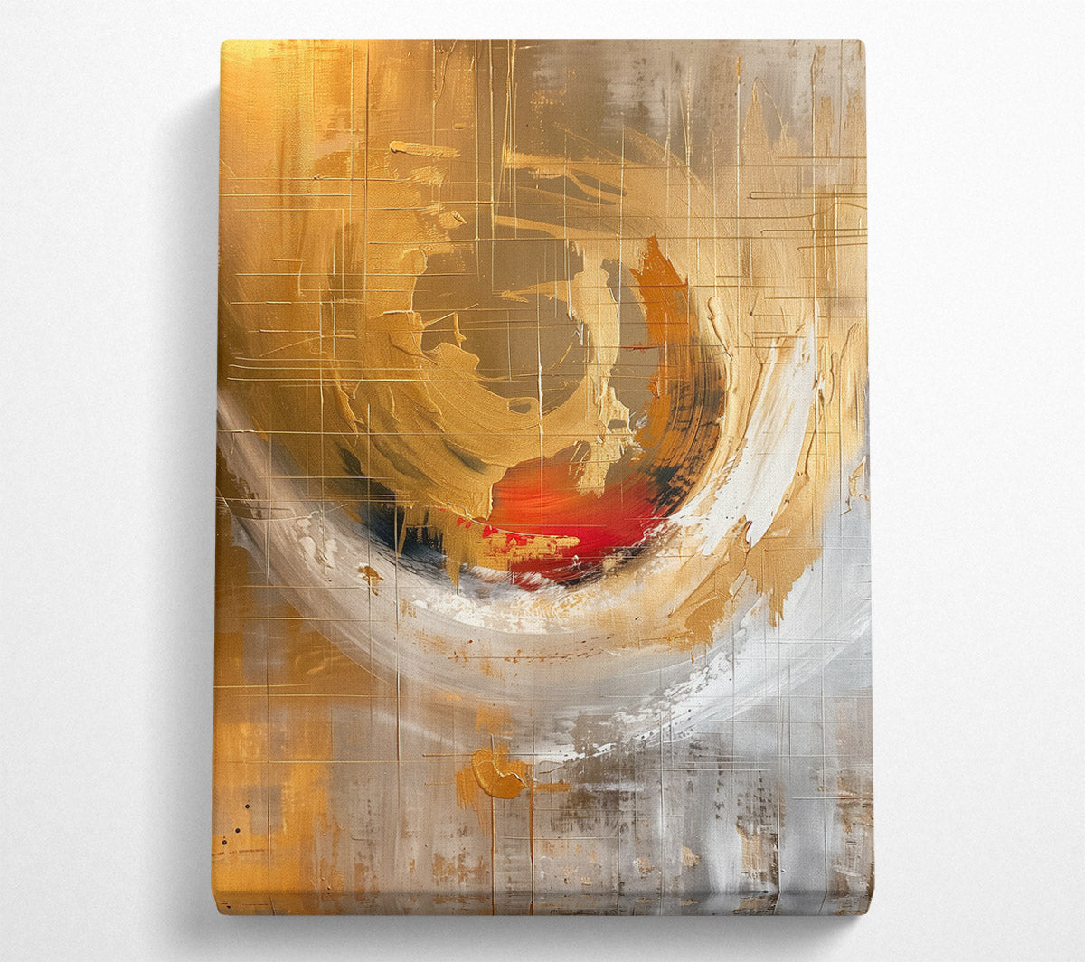Swirls Of Biege Canvas Wall Art