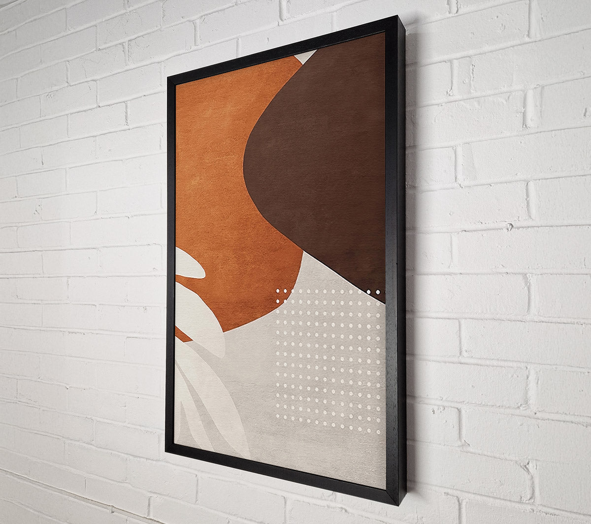 Terracotta Shapes Canvas Wall Art