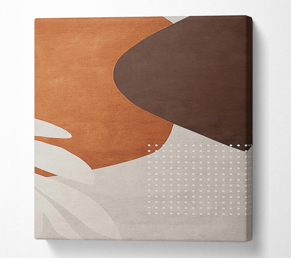 Terracotta Shapes Canvas Wall Art