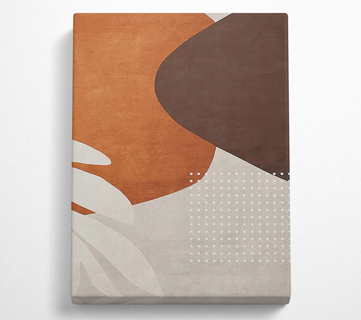 Terracotta Shapes Canvas Wall Art