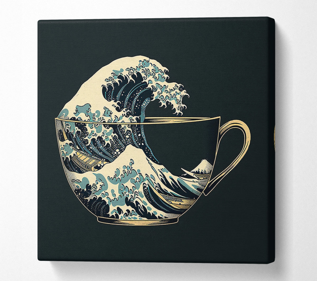 The Greatwave Mug Canvas Wall Art