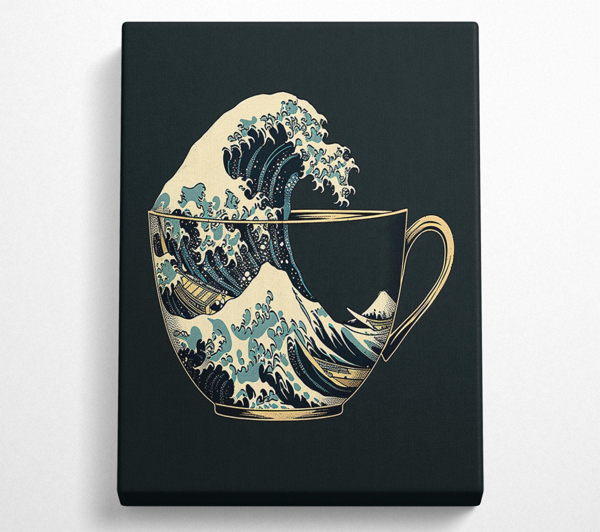 The Greatwave Mug Canvas Wall Art