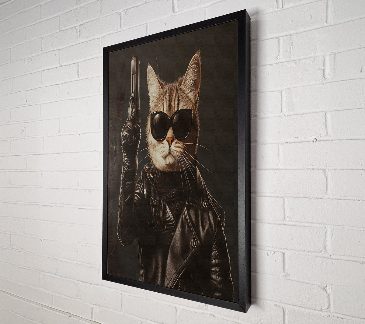 Top Cat Gun Canvas Wall Art