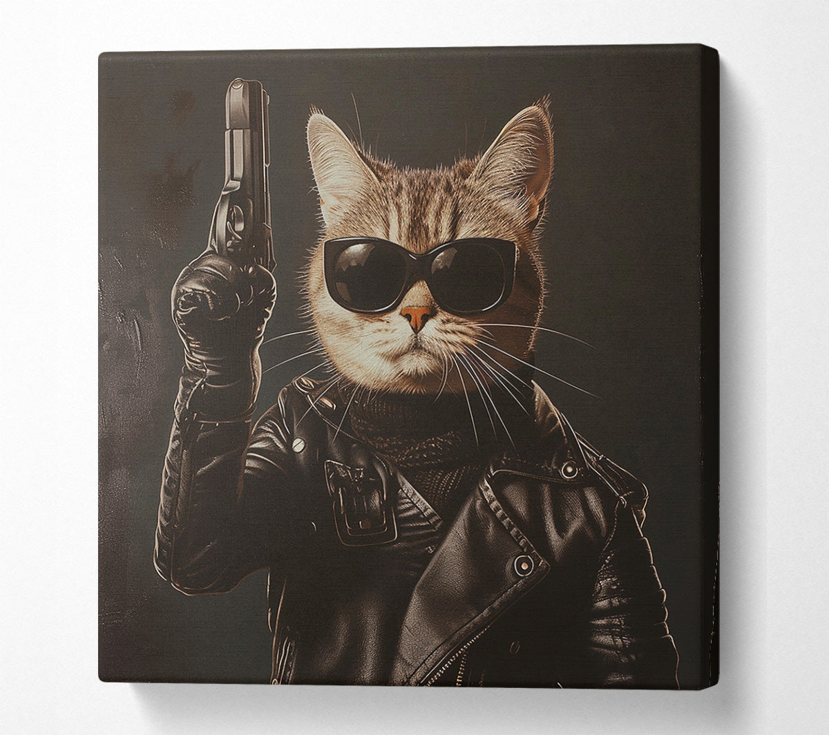 Top Cat Gun Canvas Wall Art
