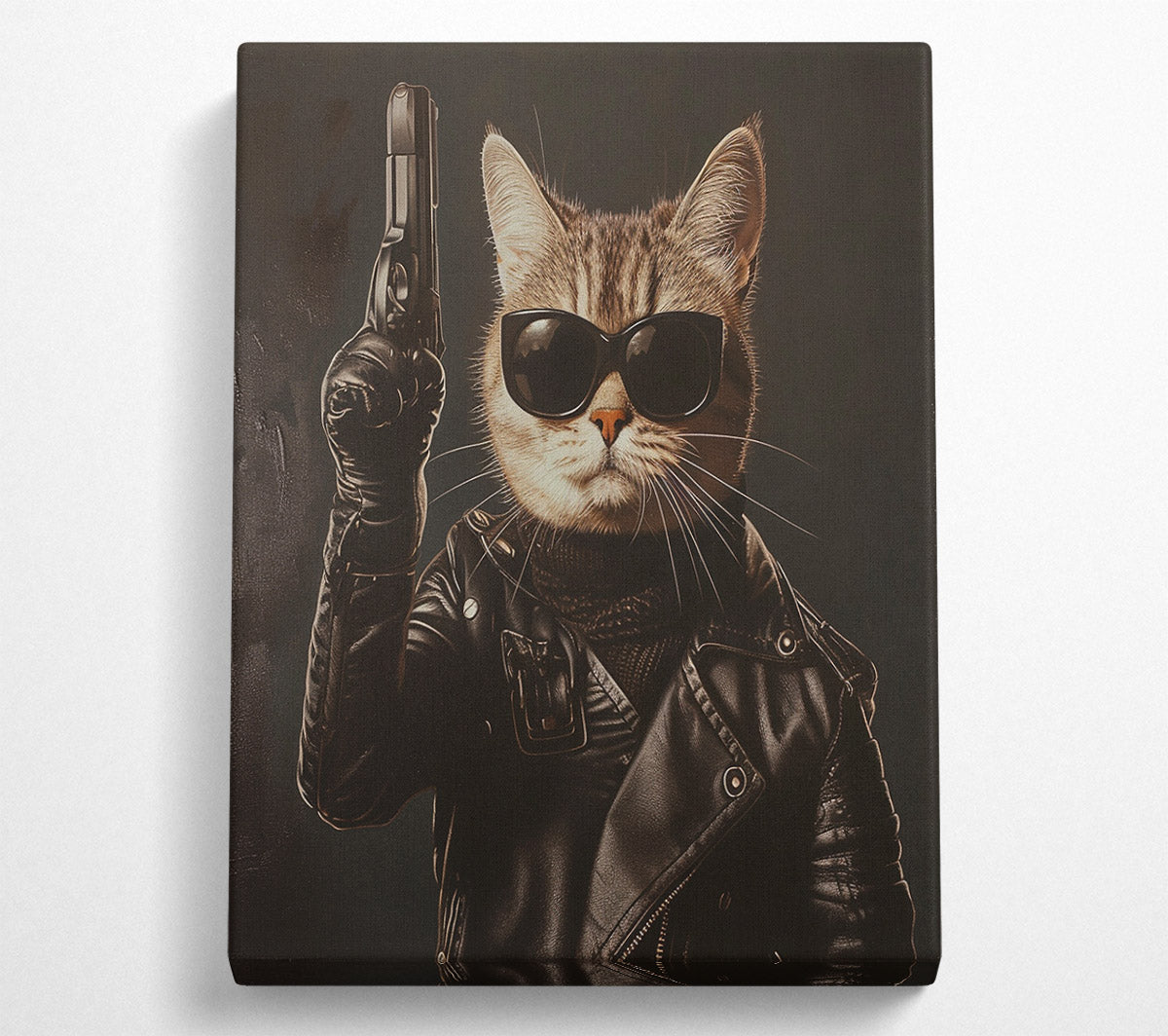 Top Cat Gun Canvas Wall Art