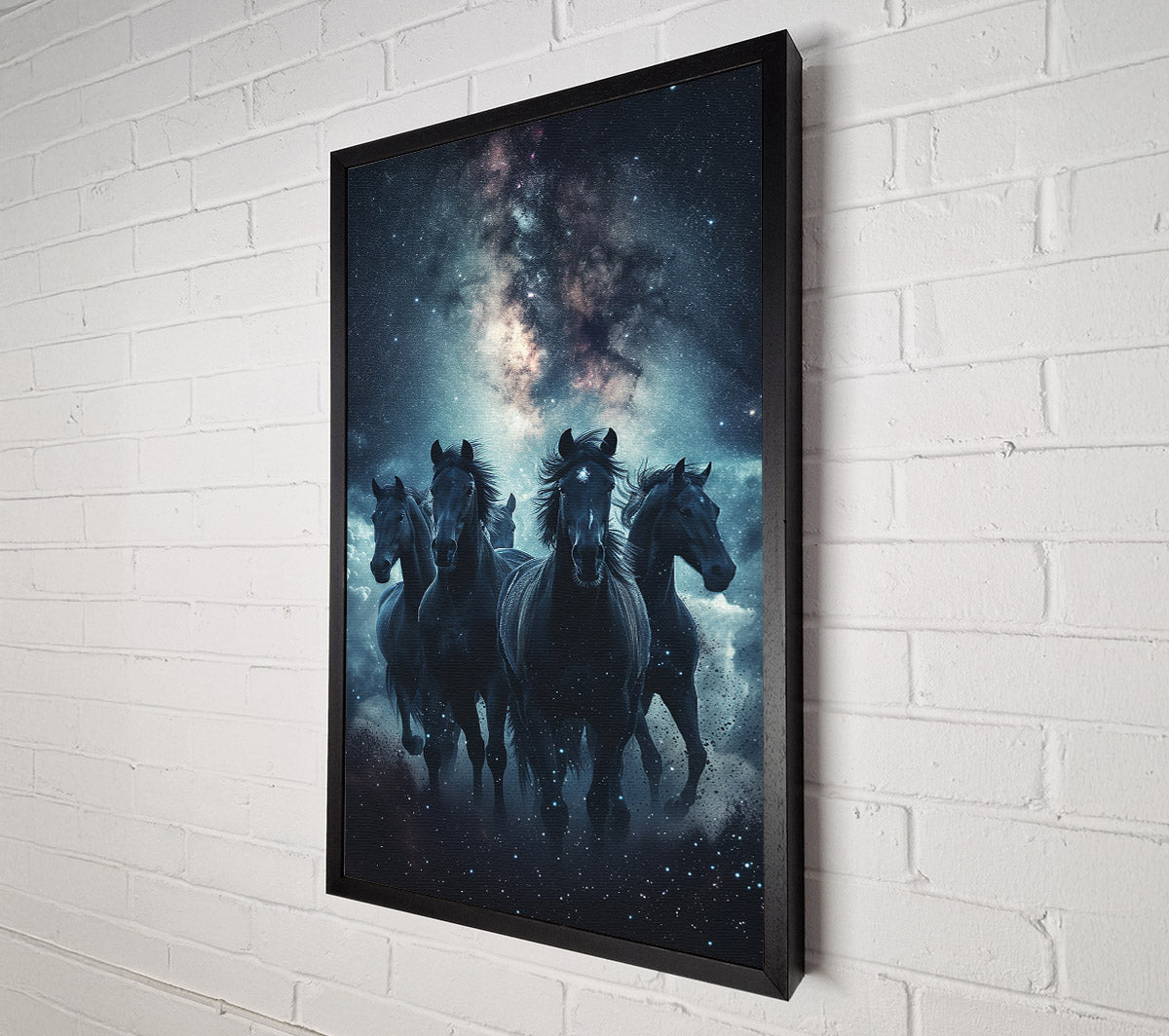 Unicorns Of The Universe Canvas Wall Art