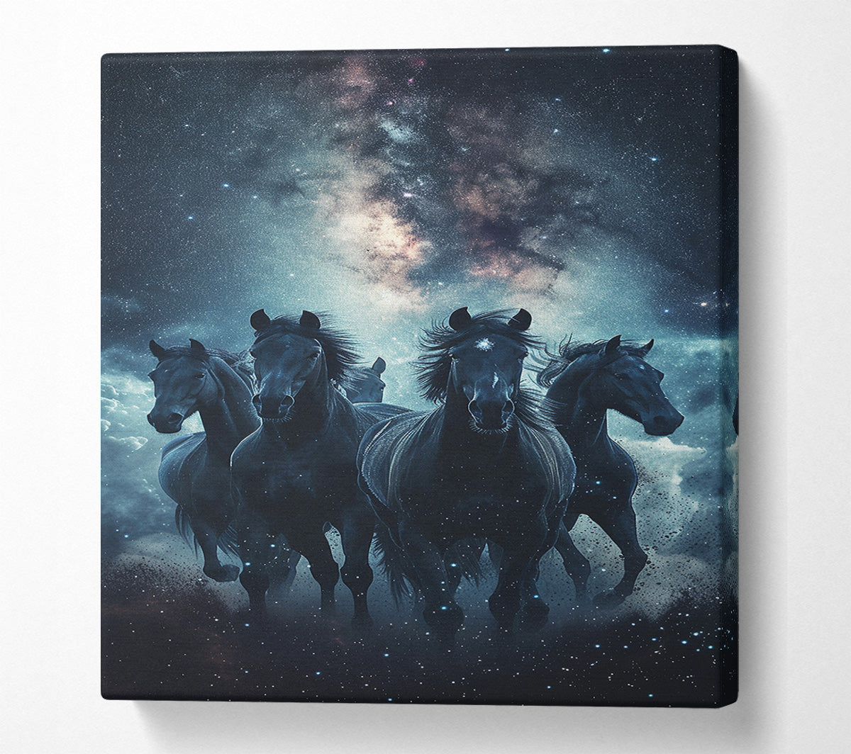 Unicorns Of The Universe Canvas Wall Art