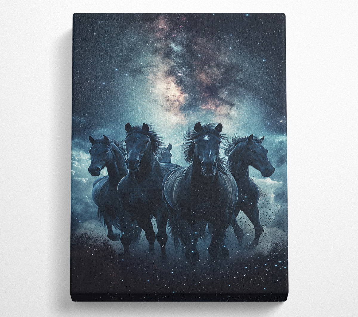 Unicorns Of The Universe Canvas Wall Art