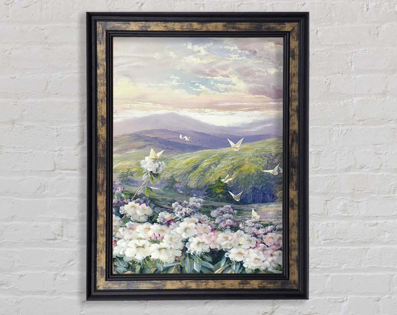 View Of The Hills Framed Print