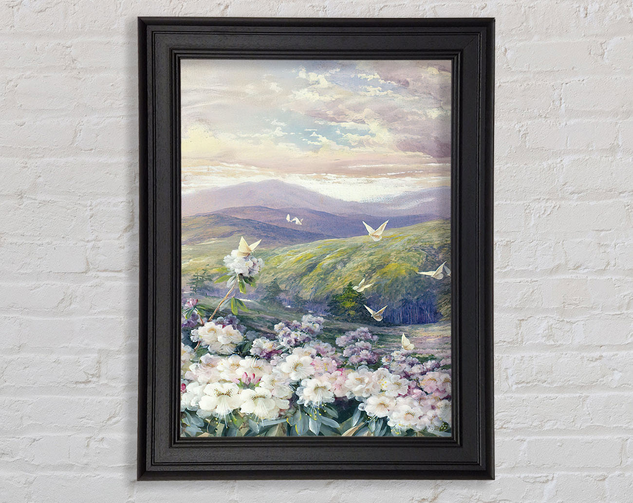 View Of The Hills Framed Print