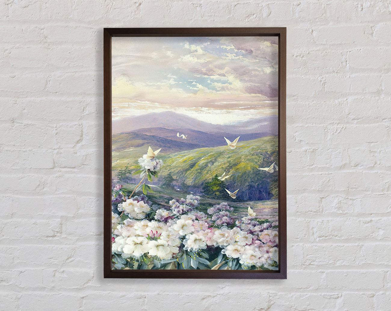 View Of The Hills Framed Print