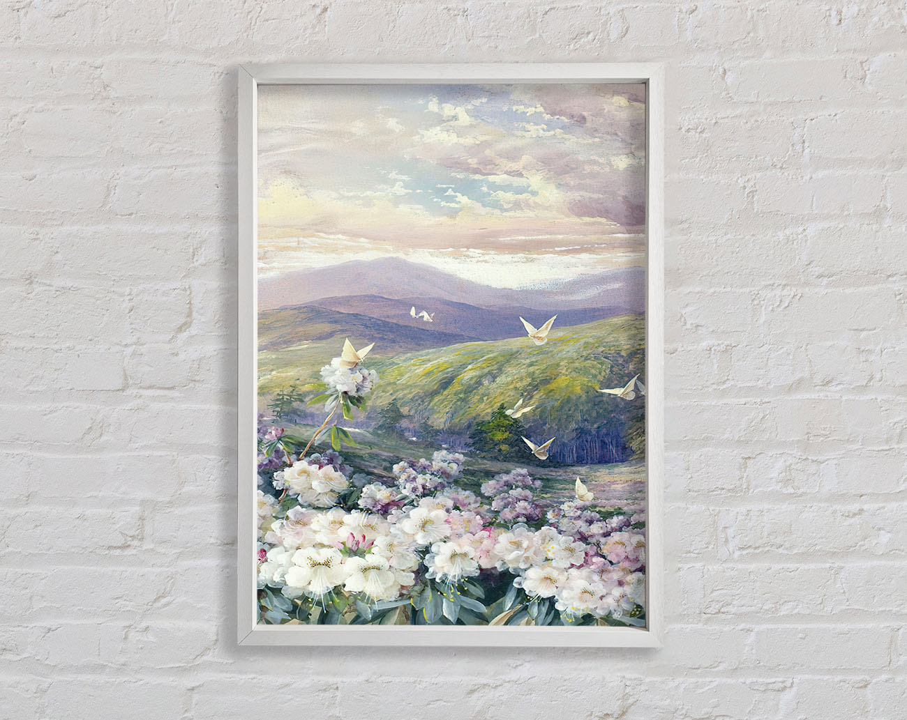 View Of The Hills Framed Print