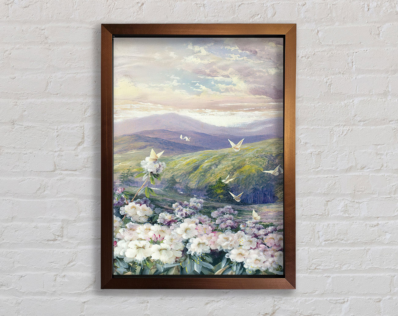 View Of The Hills Framed Print