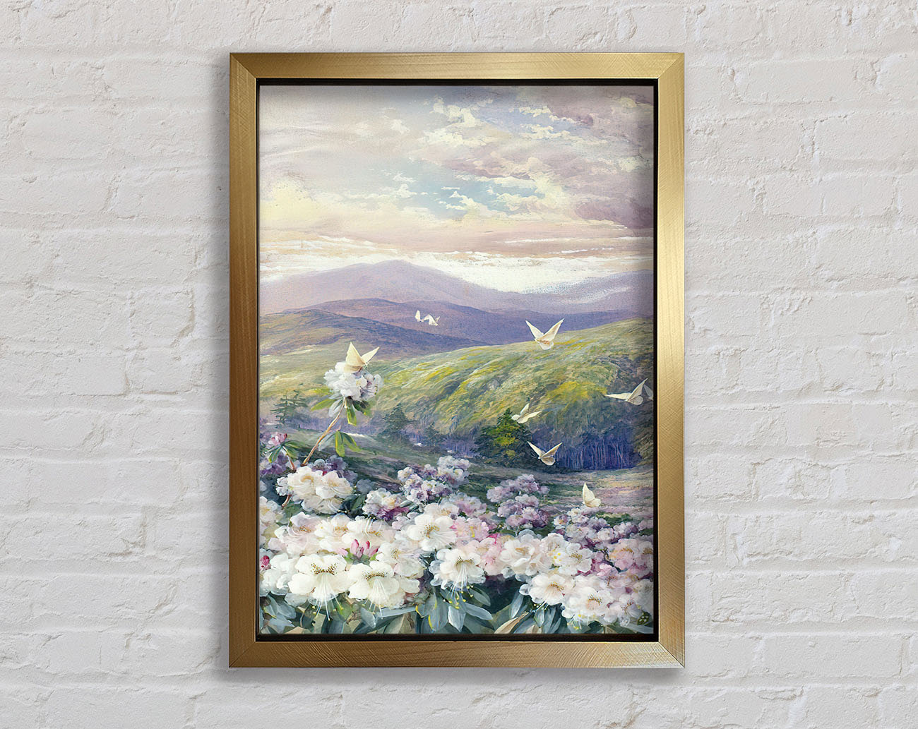 View Of The Hills Framed Print