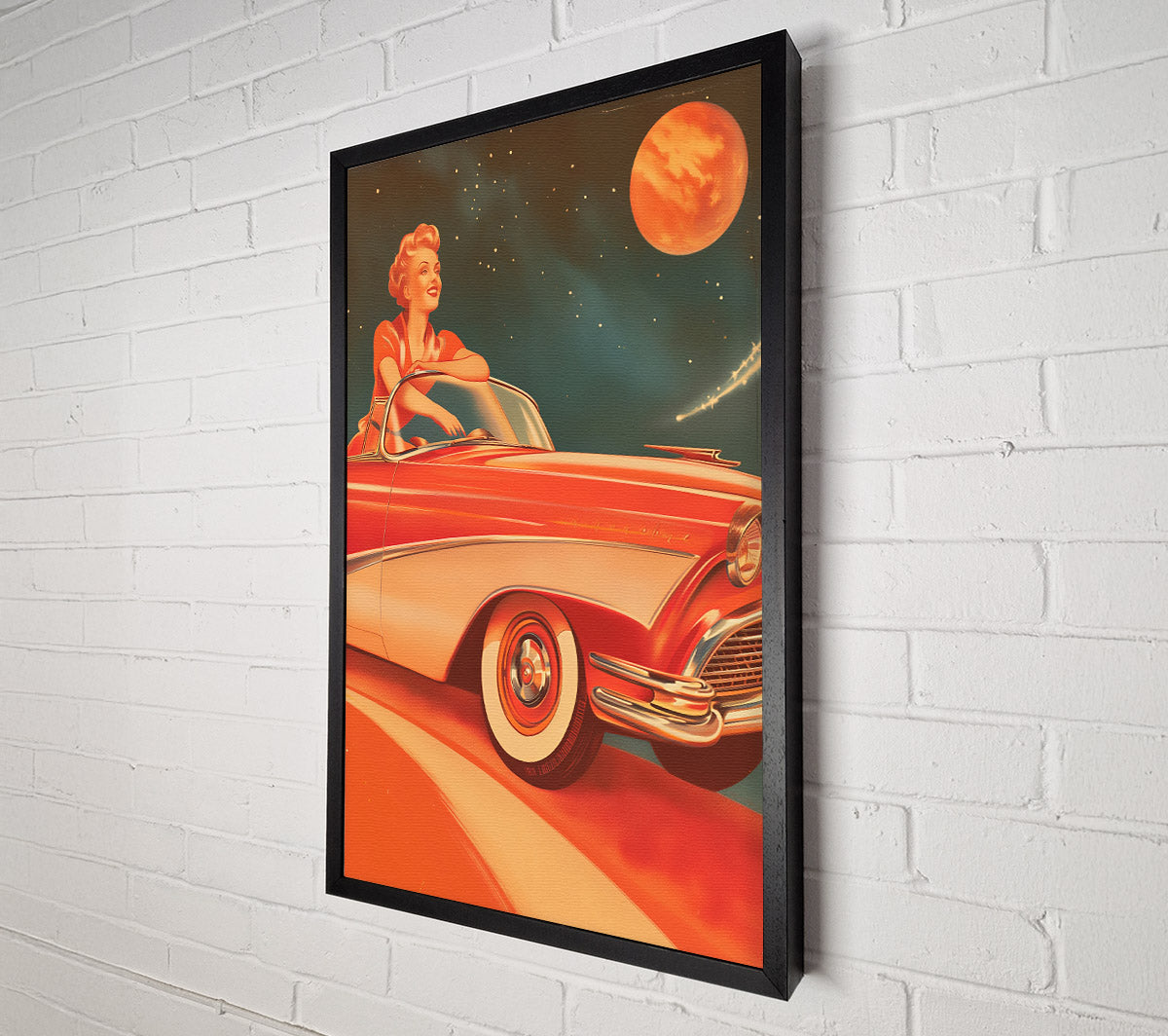 Vintage 50'S Car Canvas Wall Art