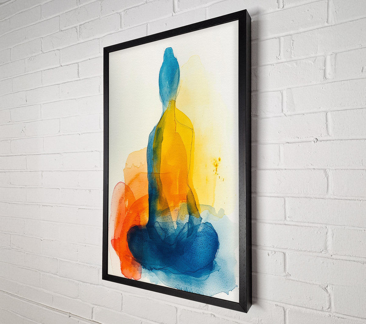 Washed Colours Buddha Canvas Wall Art