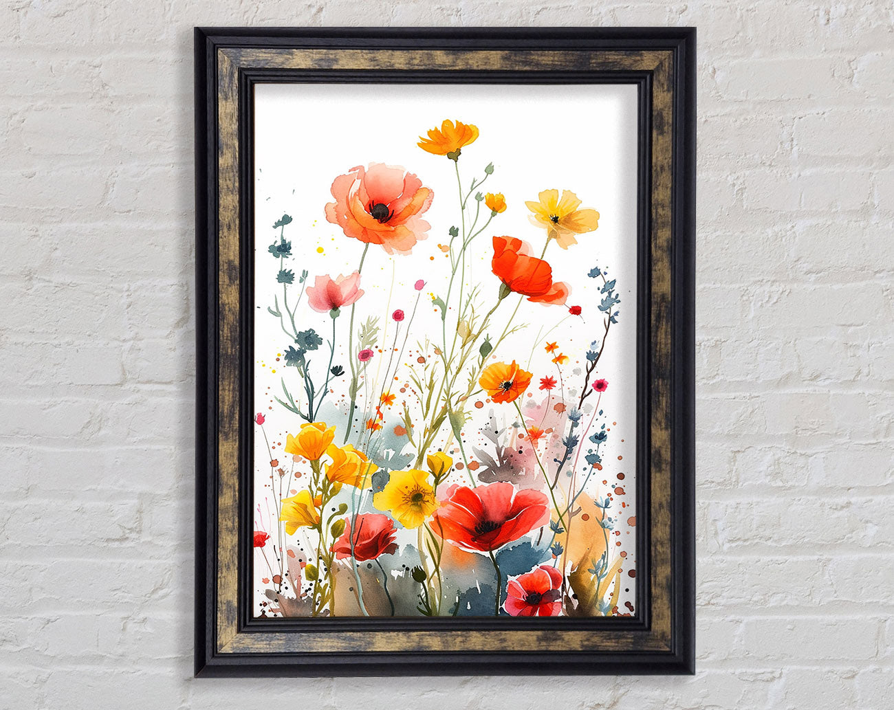 Watercolour Garden Framed Print