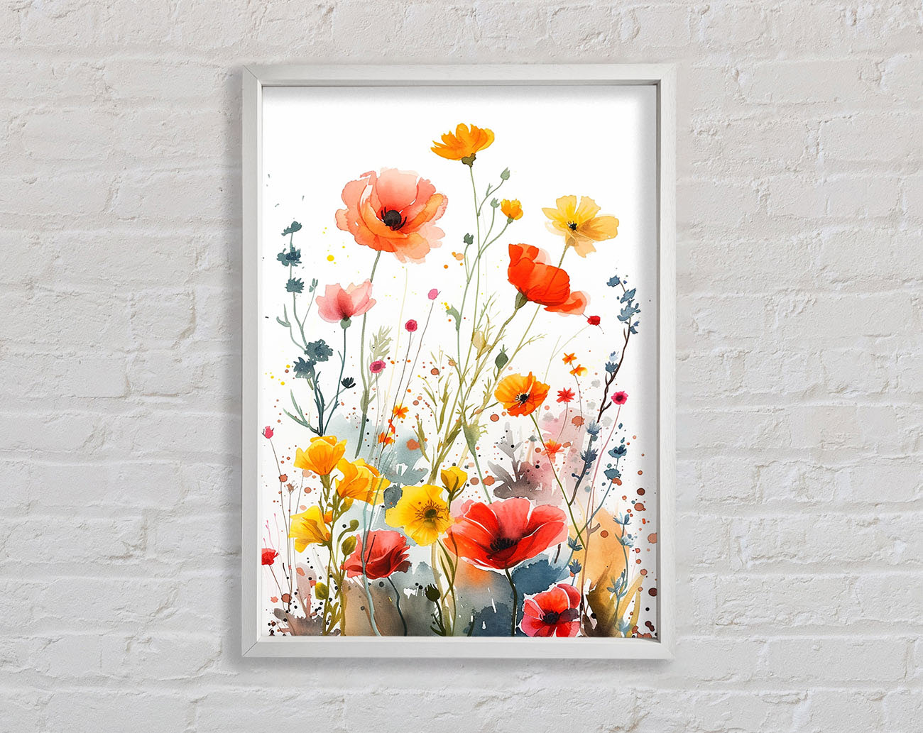 Watercolour Garden Framed Print