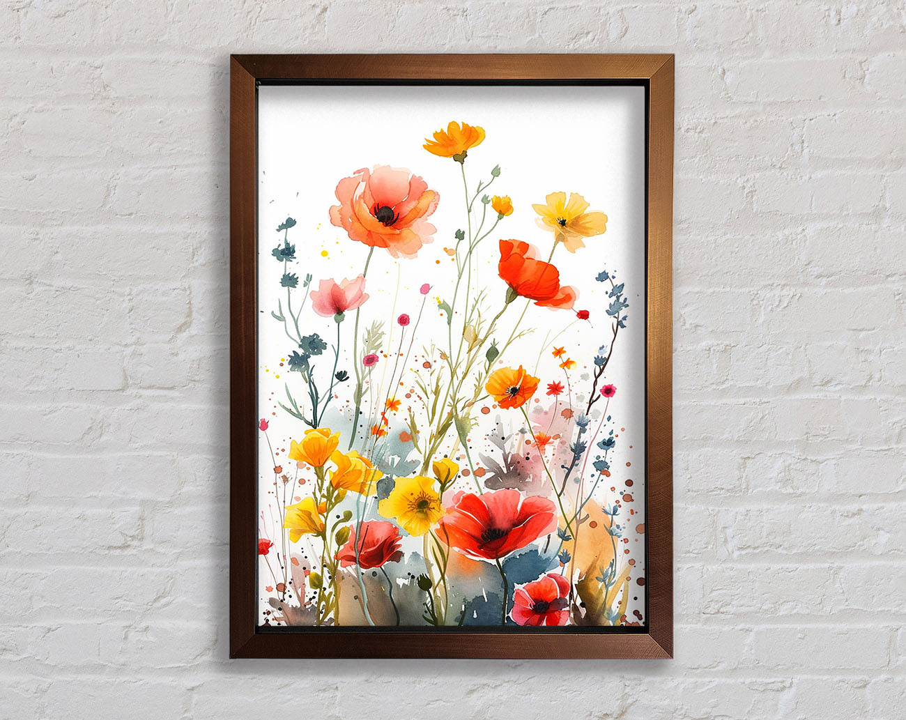 Watercolour Garden Framed Print