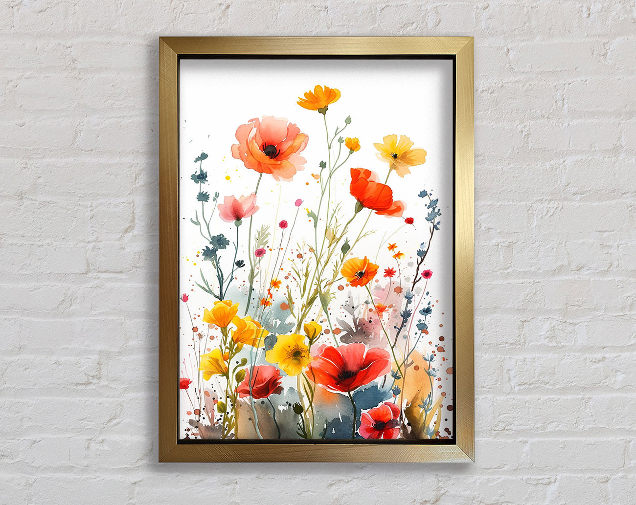 Watercolour Garden Framed Print