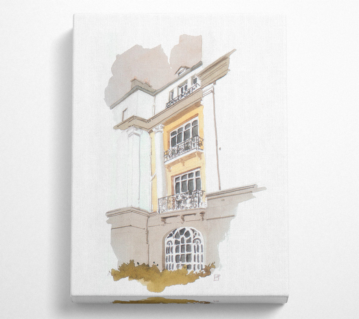 Watercolour Hall Canvas Wall Art