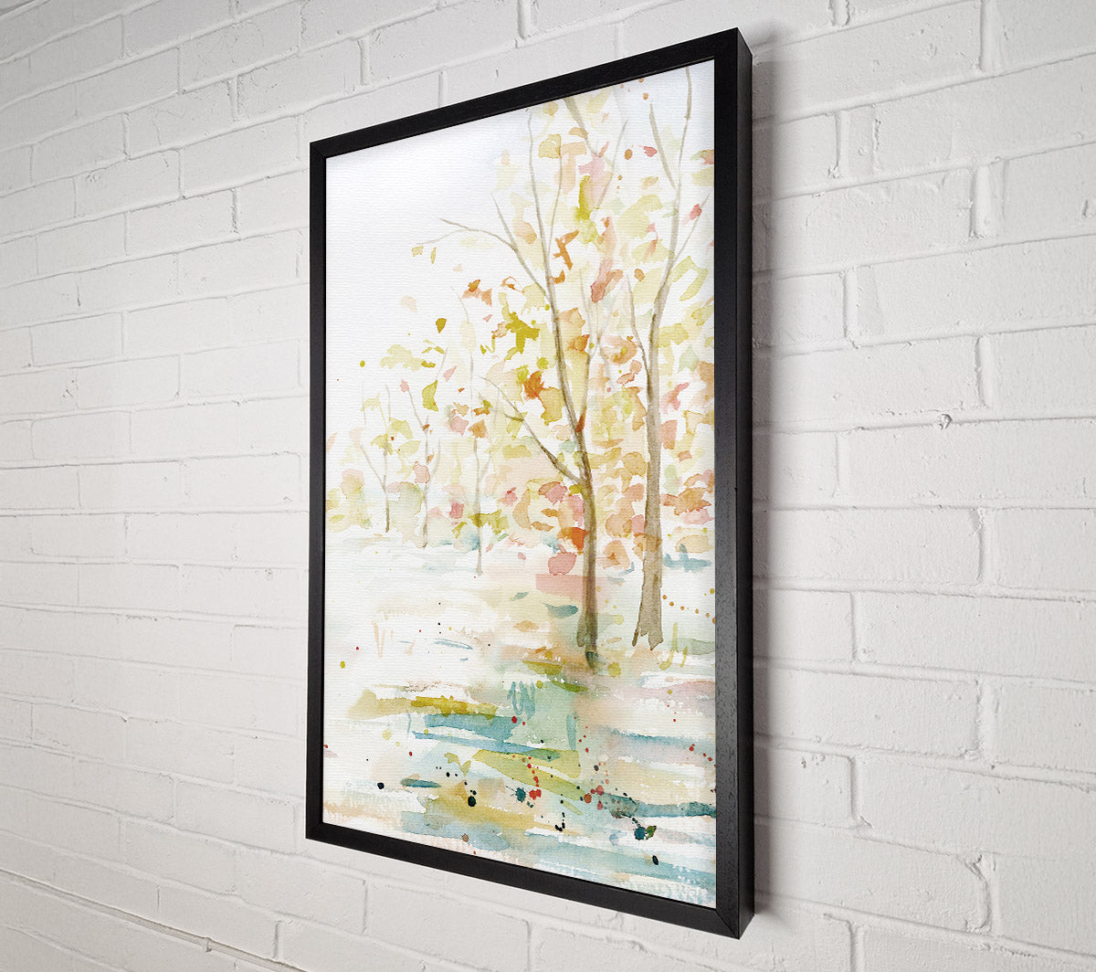 Watercolour Pastel Trees Canvas Wall Art