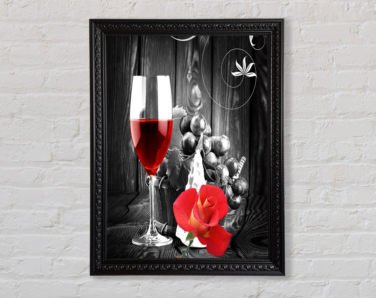 Wine Flowers Framed Print