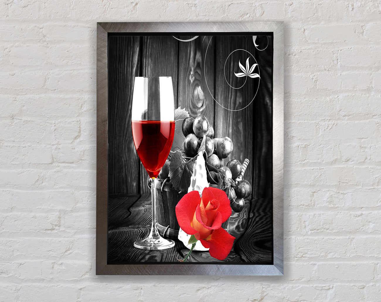 Wine Flowers Framed Print