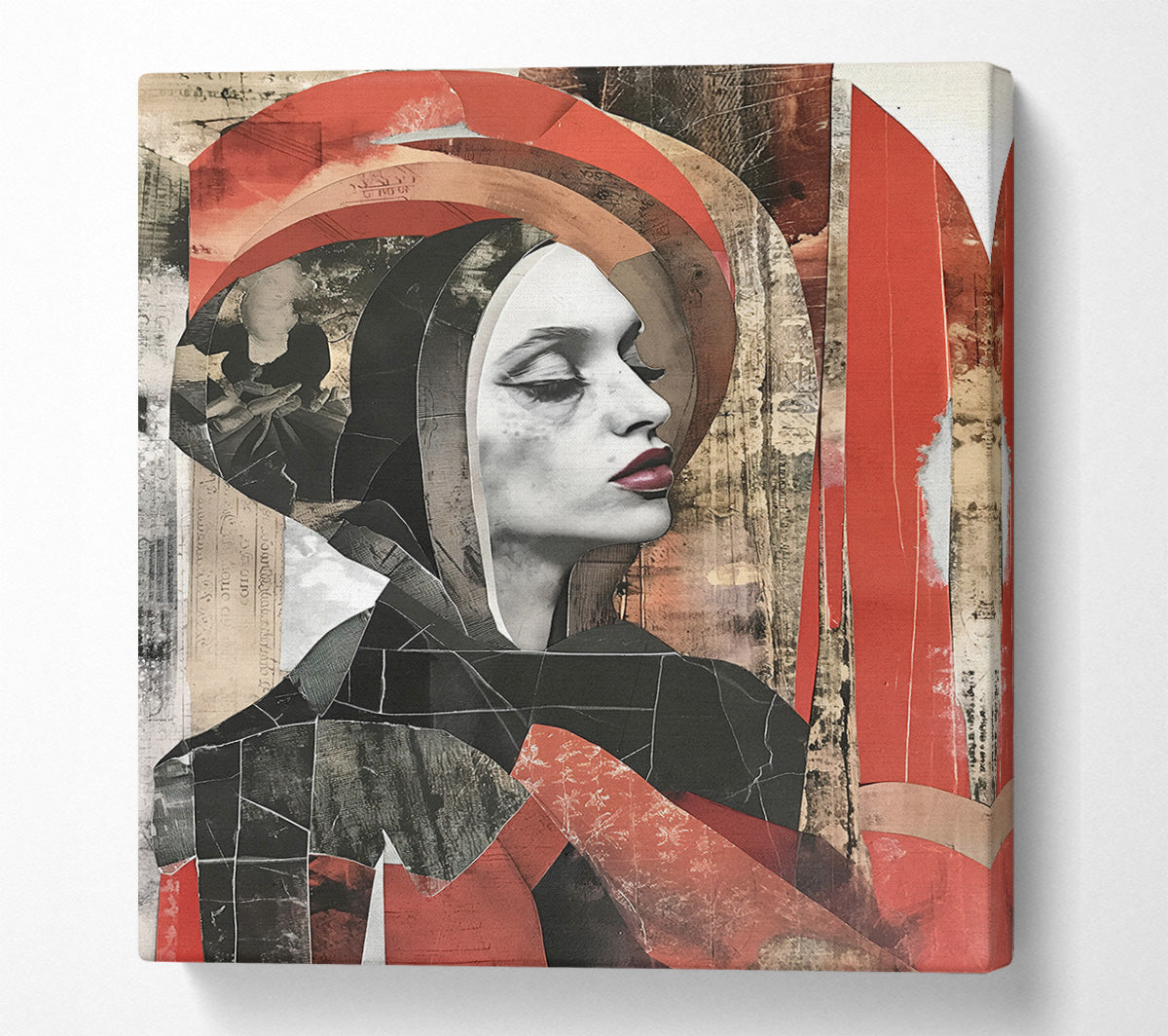 Woman In A Hood Canvas Wall Art