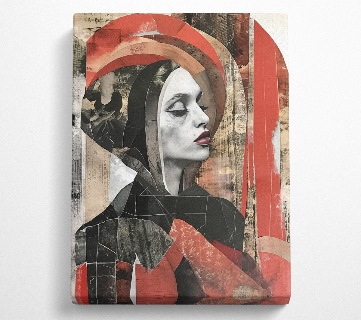 Woman In A Hood Canvas Wall Art
