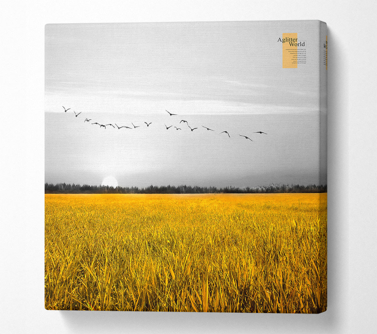 Yellow Field Canvas Wall Art