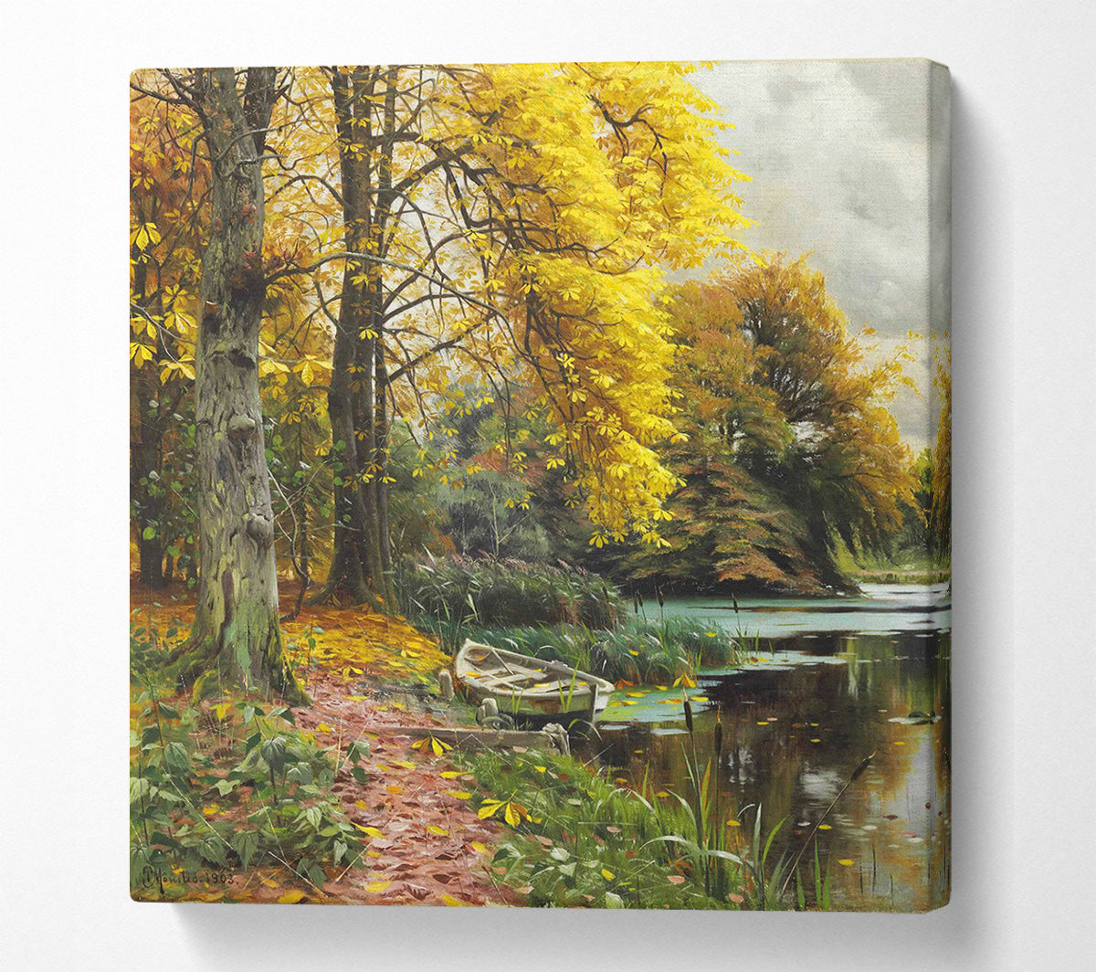 Yellow Tree Forest Canvas Wall Art
