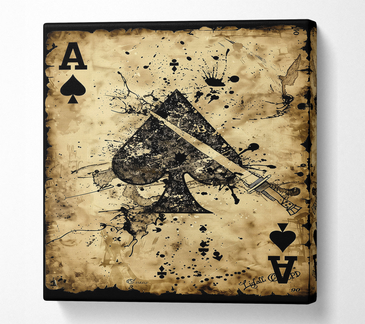 Ace Of Spades Canvas Print