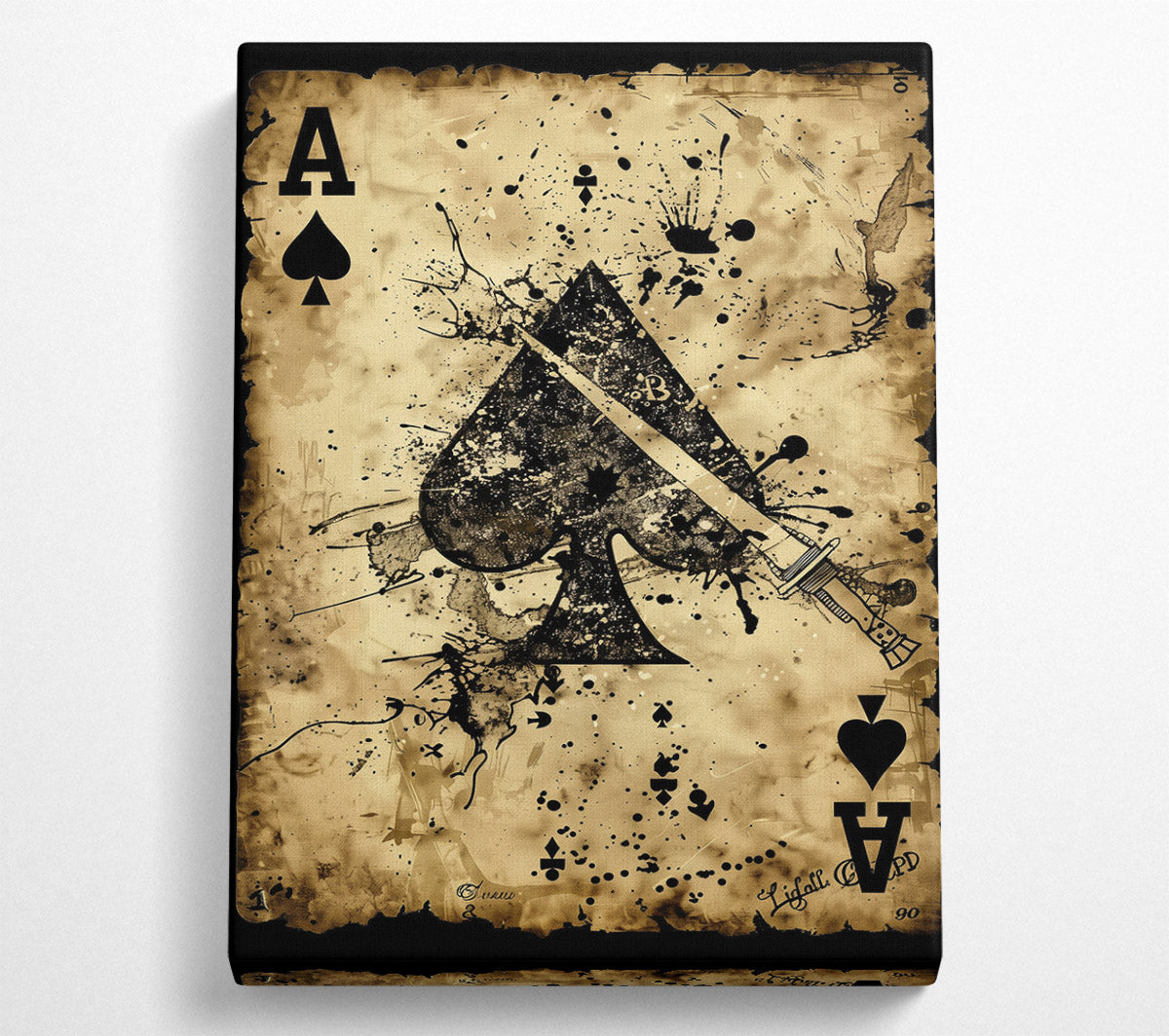 Ace Of Spades Canvas Print