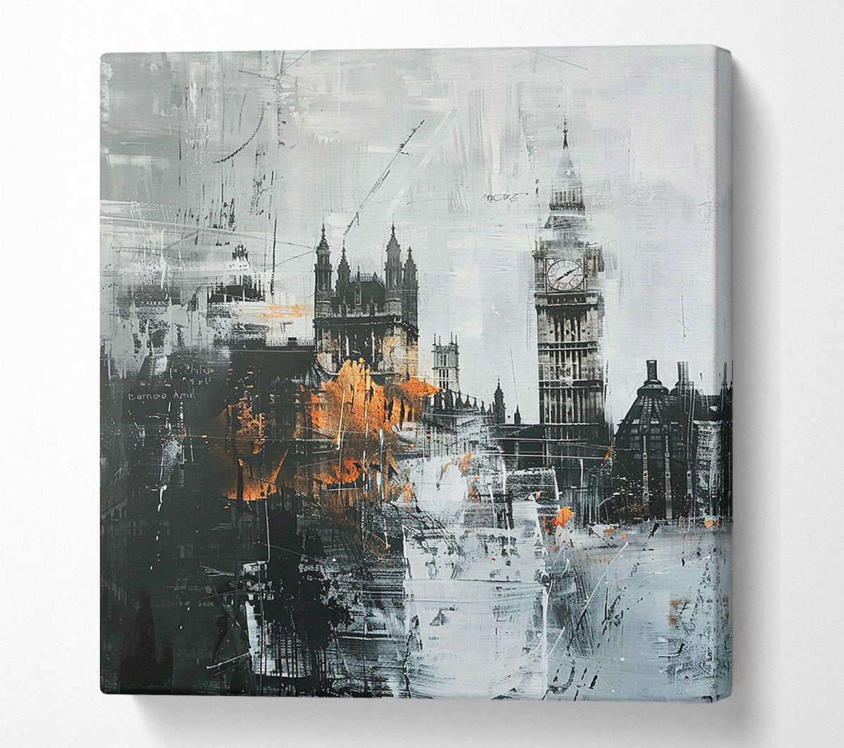 Abstract London Canvas Wall Art