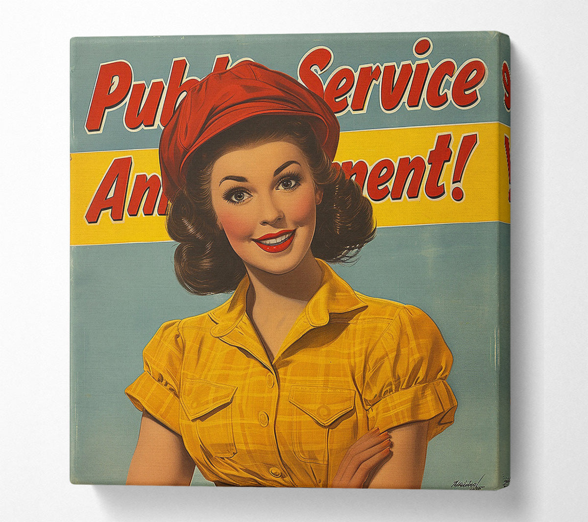Rosie The Riveter Canvas Wall Art