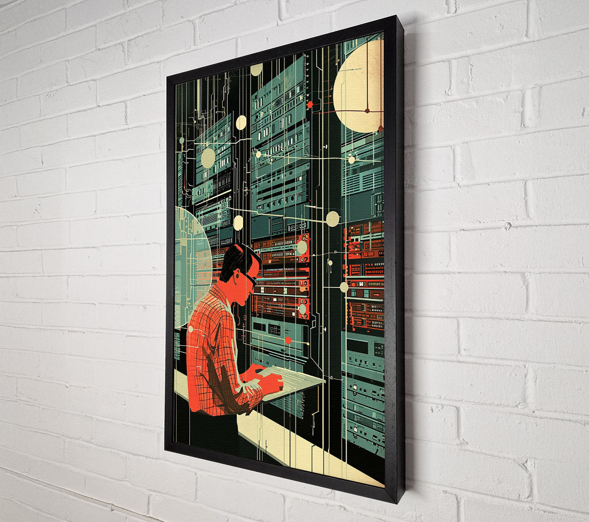 The Digital Realm Canvas Wall Art