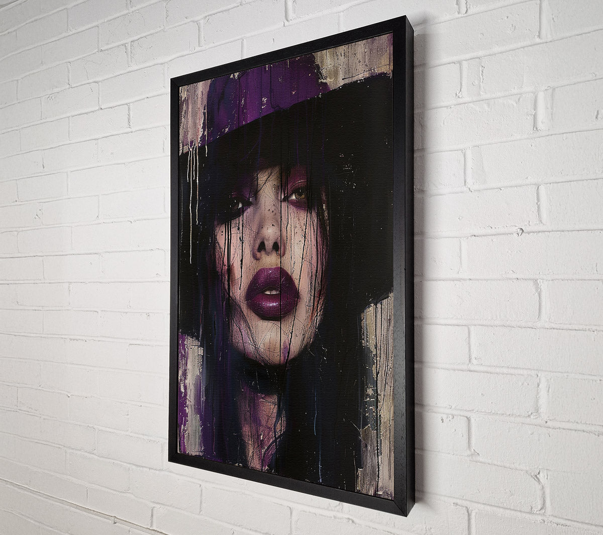 The Purple Lady Canvas Wall Art