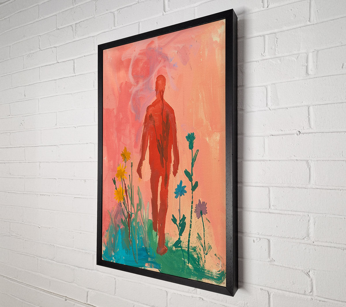 Man In The Garden Canvas Print