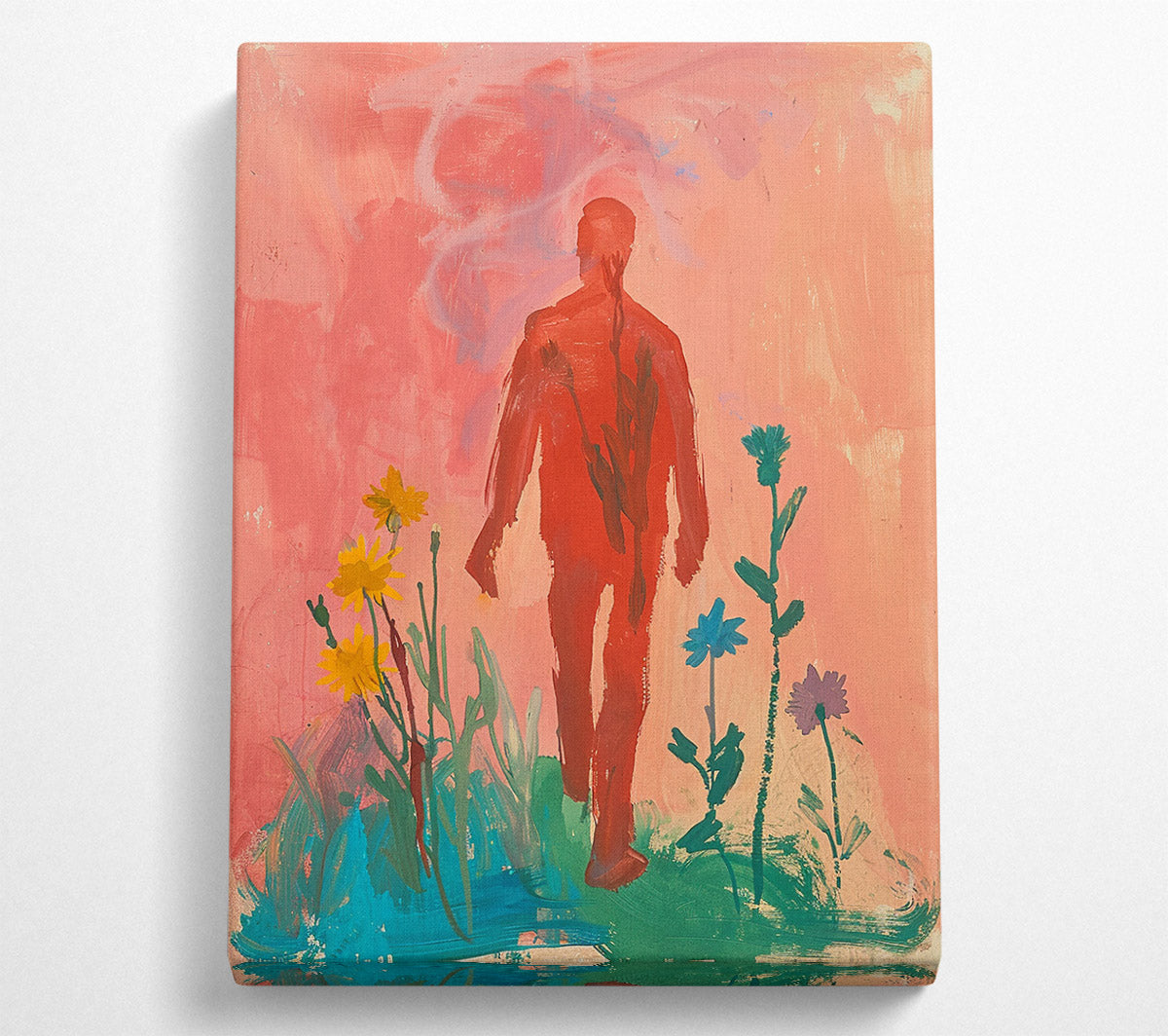 Man In The Garden Canvas Print