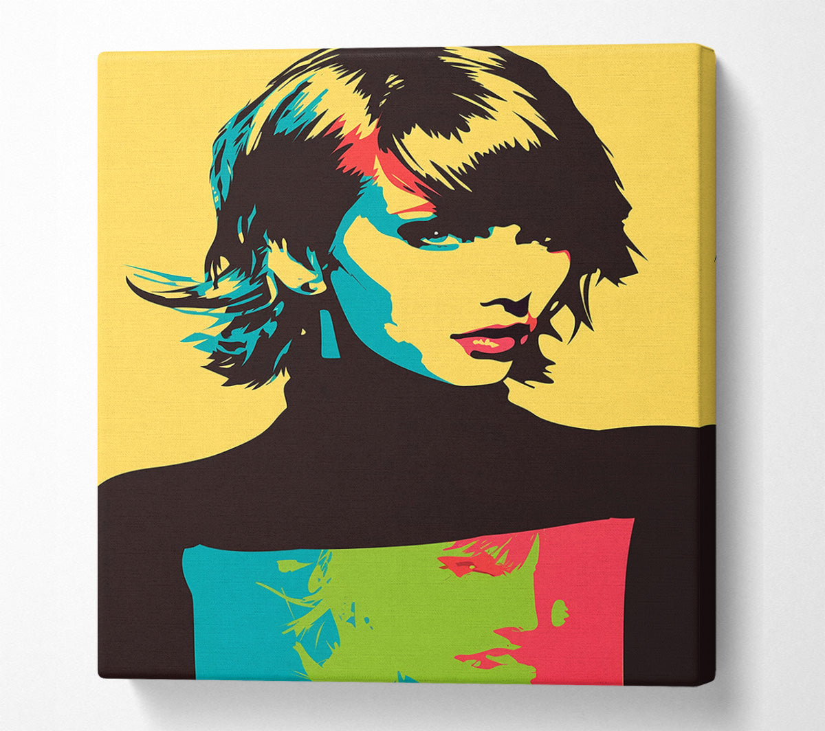 Geometric Portrait Canvas Wall Art