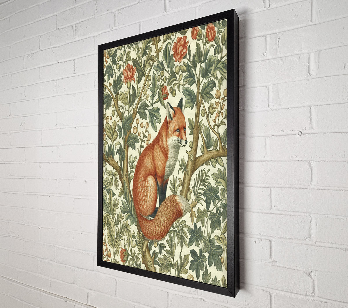 Reynard In The Garden Canvas Wall Art