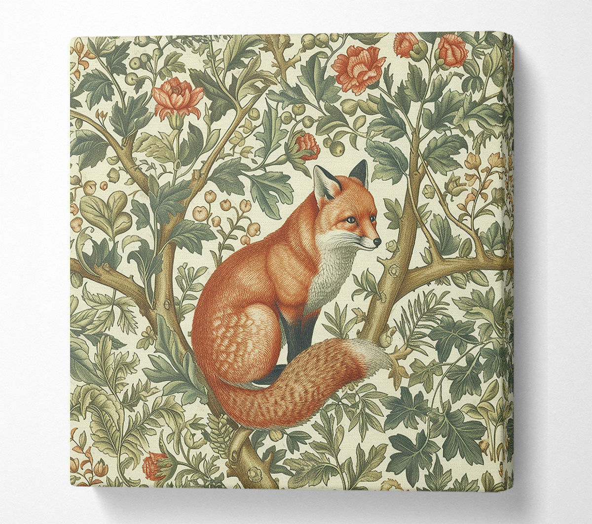 Reynard In The Garden Canvas Wall Art