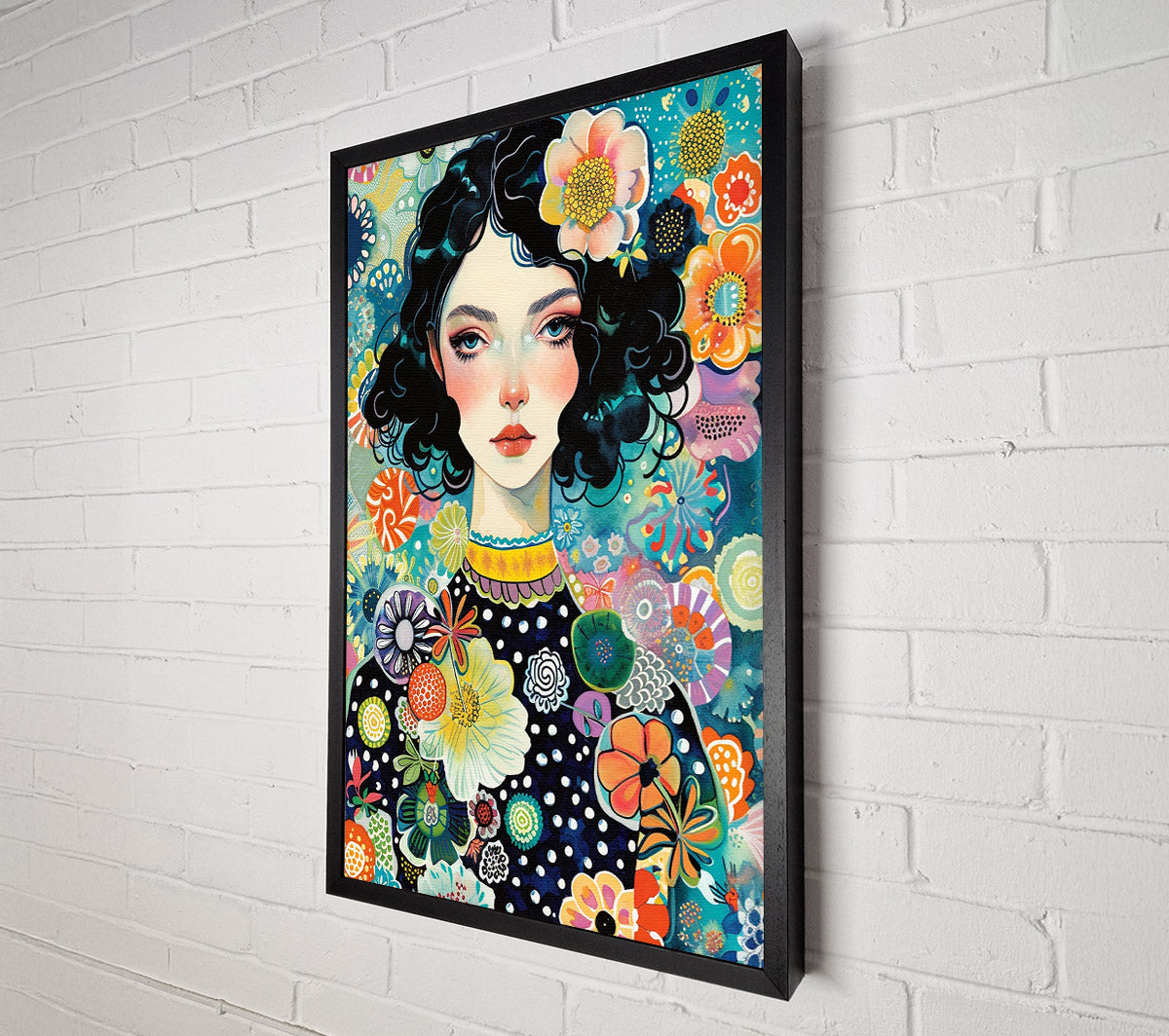 A Girl In A Garden. Canvas Print